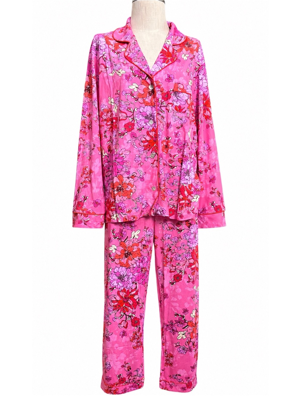Johnny Was Carly Lobelia Pajama Set XL
